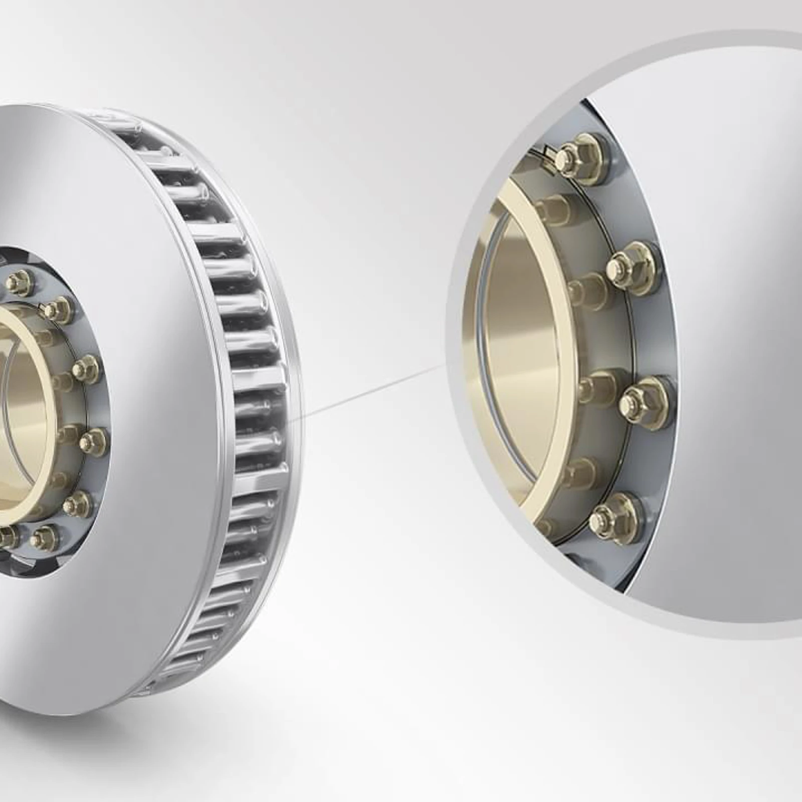 Wellenbremsscheibe knorr bremse rail 16x9 1280w