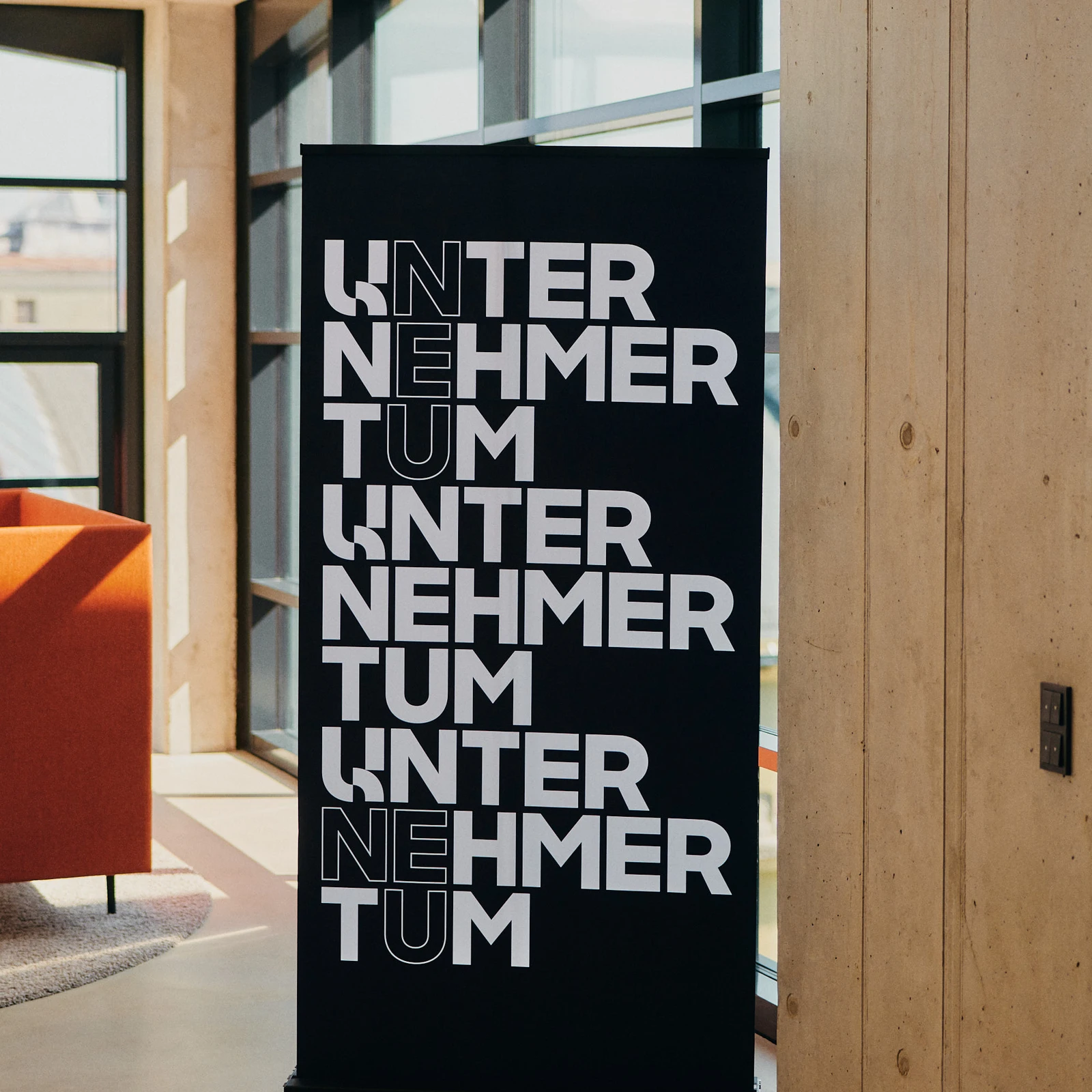 UnternehmerTUM Banner in Munich Urban Colab