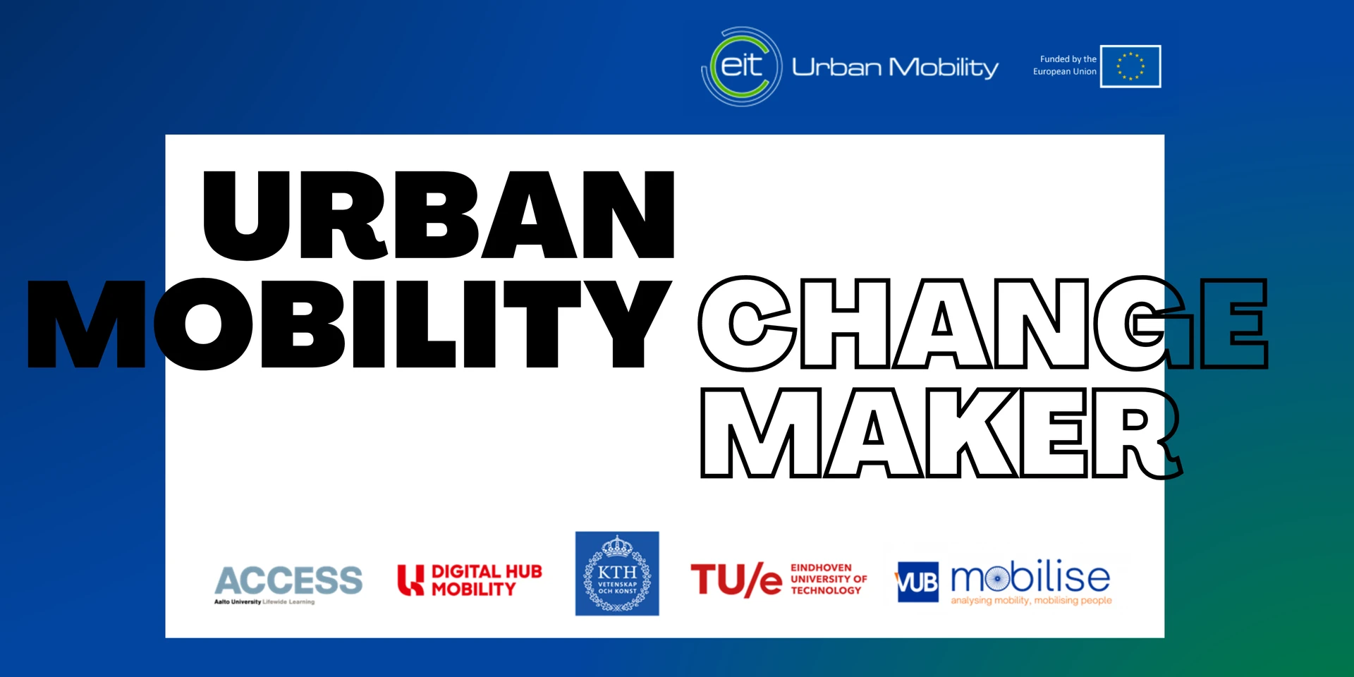 Urban Mobility Changemaker Banner