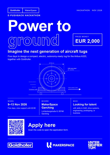 Goldhofer hackathon flyer fin fin