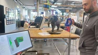 Erste Scan-Versuche bei MakerSpace in Garching