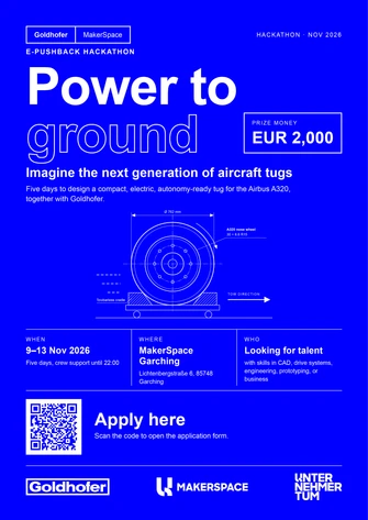 Goldhofer hackathon flyer fin fin