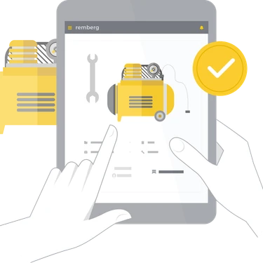 Remberg Mobile Applikation abstrakt png